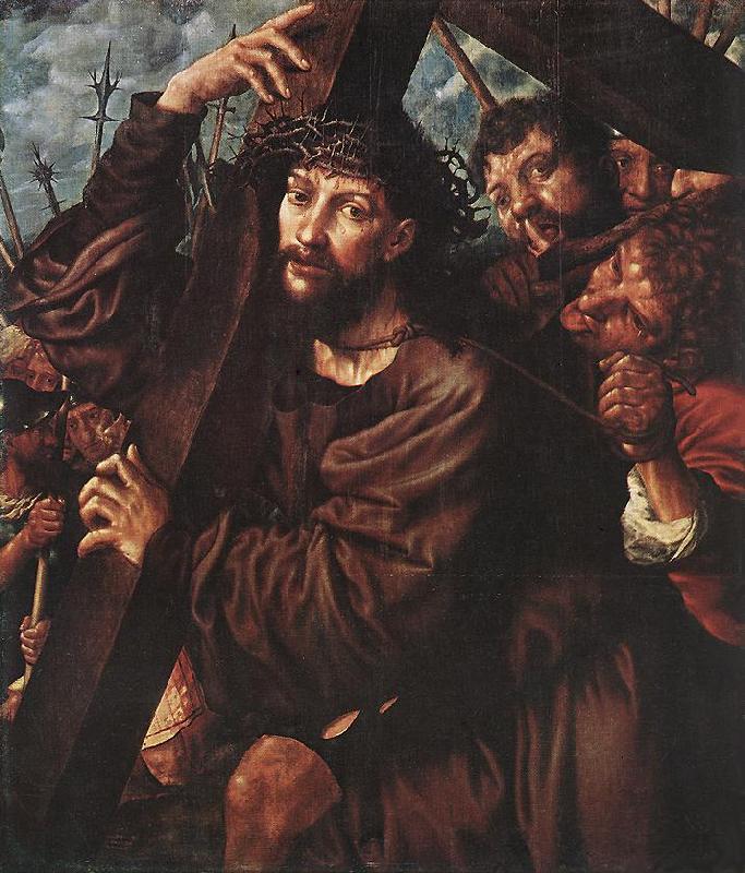 HEMESSEN, Jan Sanders van Christ Carrying the Cross wsg Sweden oil painting art